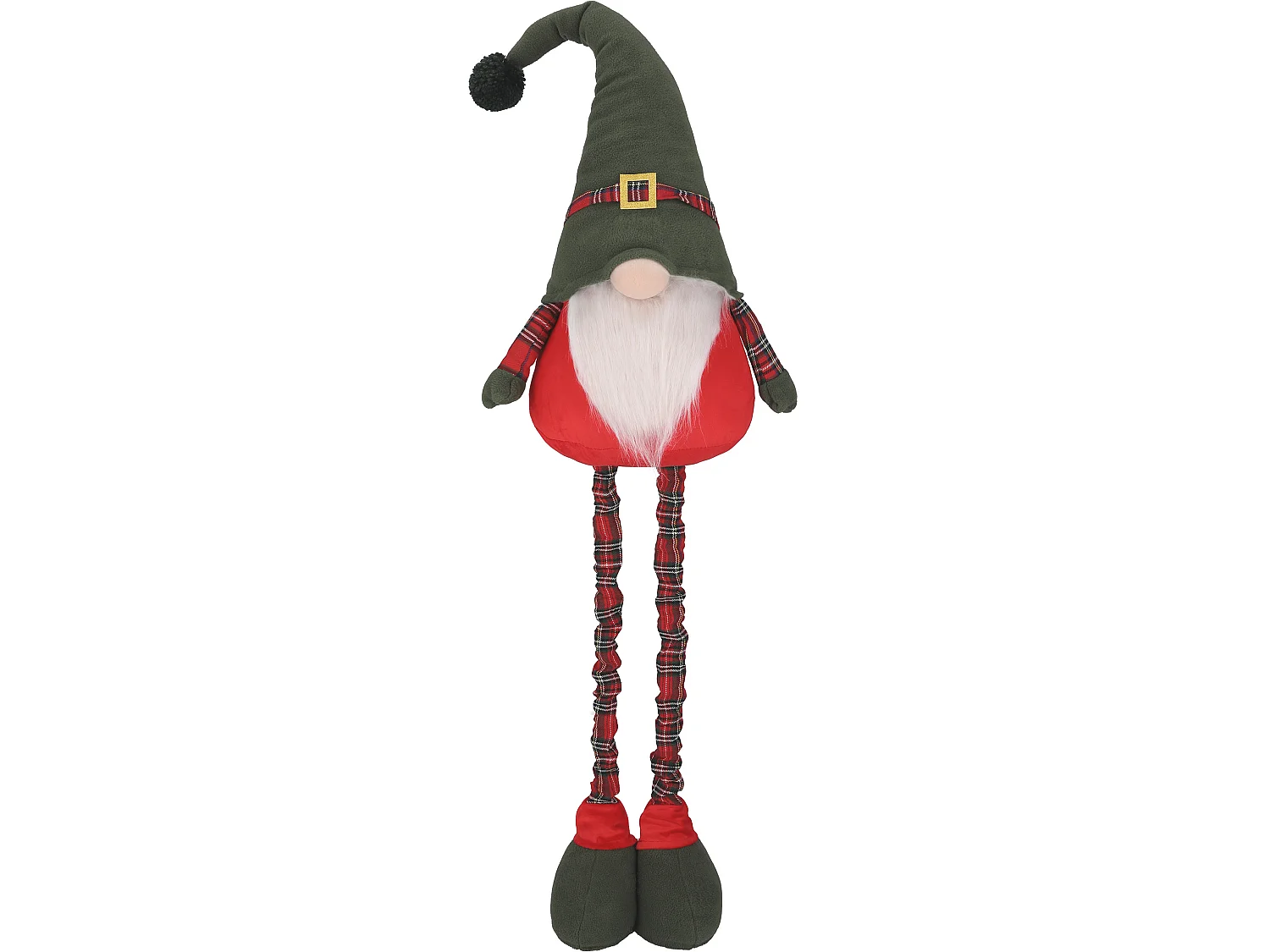 Kerstkabouter decoratief vilt rood 80-125x25 cm