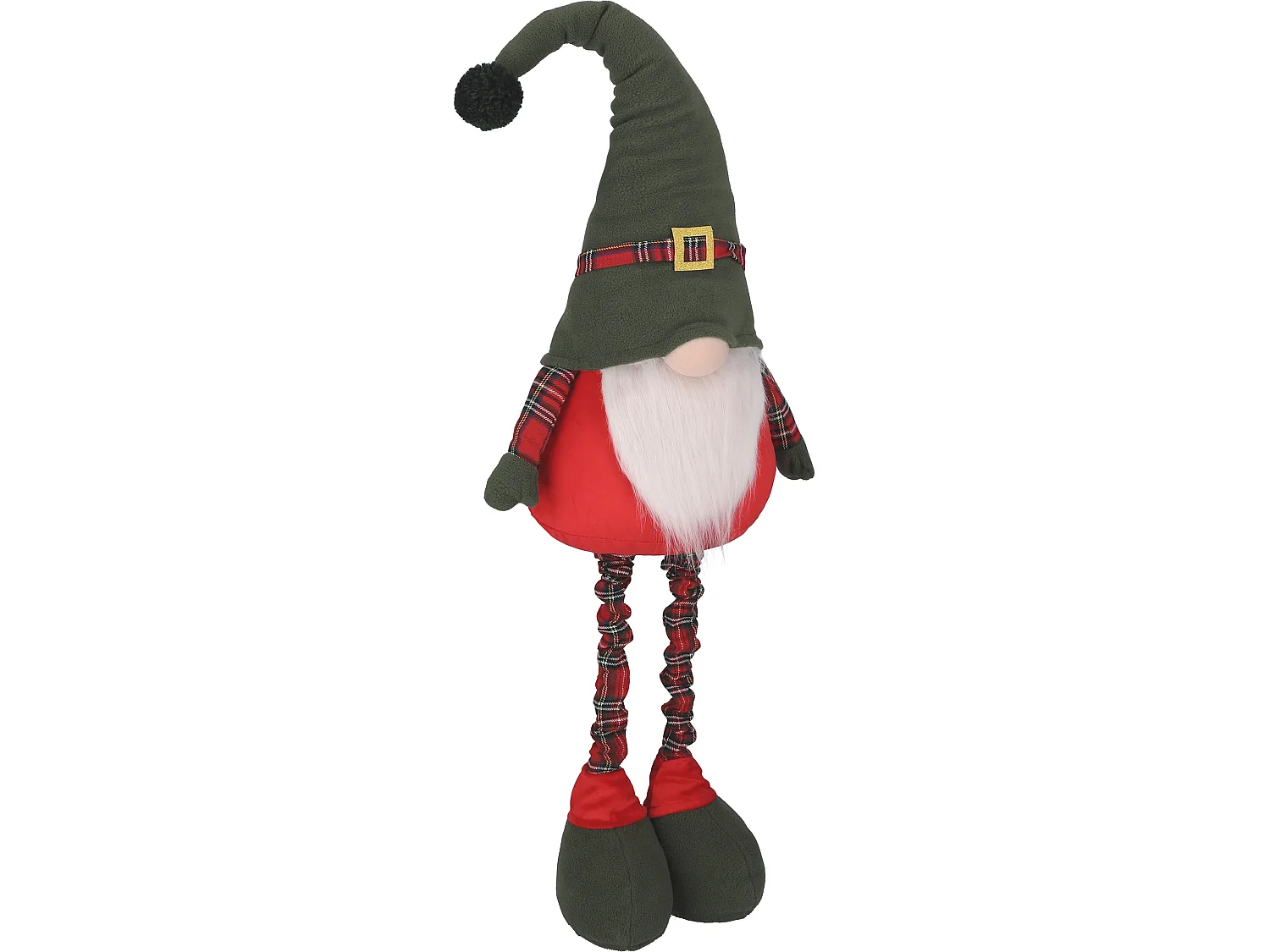 Kerstkabouter decoratief vilt rood 80-125x25 cm