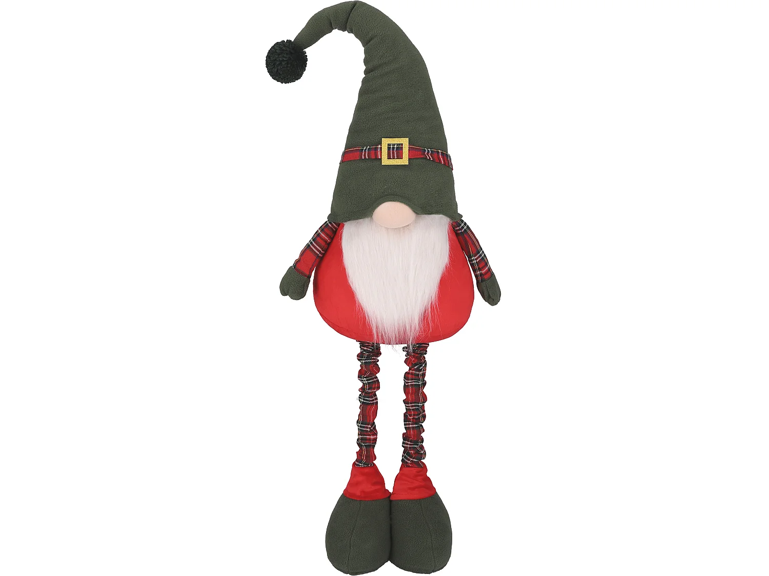 Kerstkabouter decoratief vilt rood 80-125x25 cm