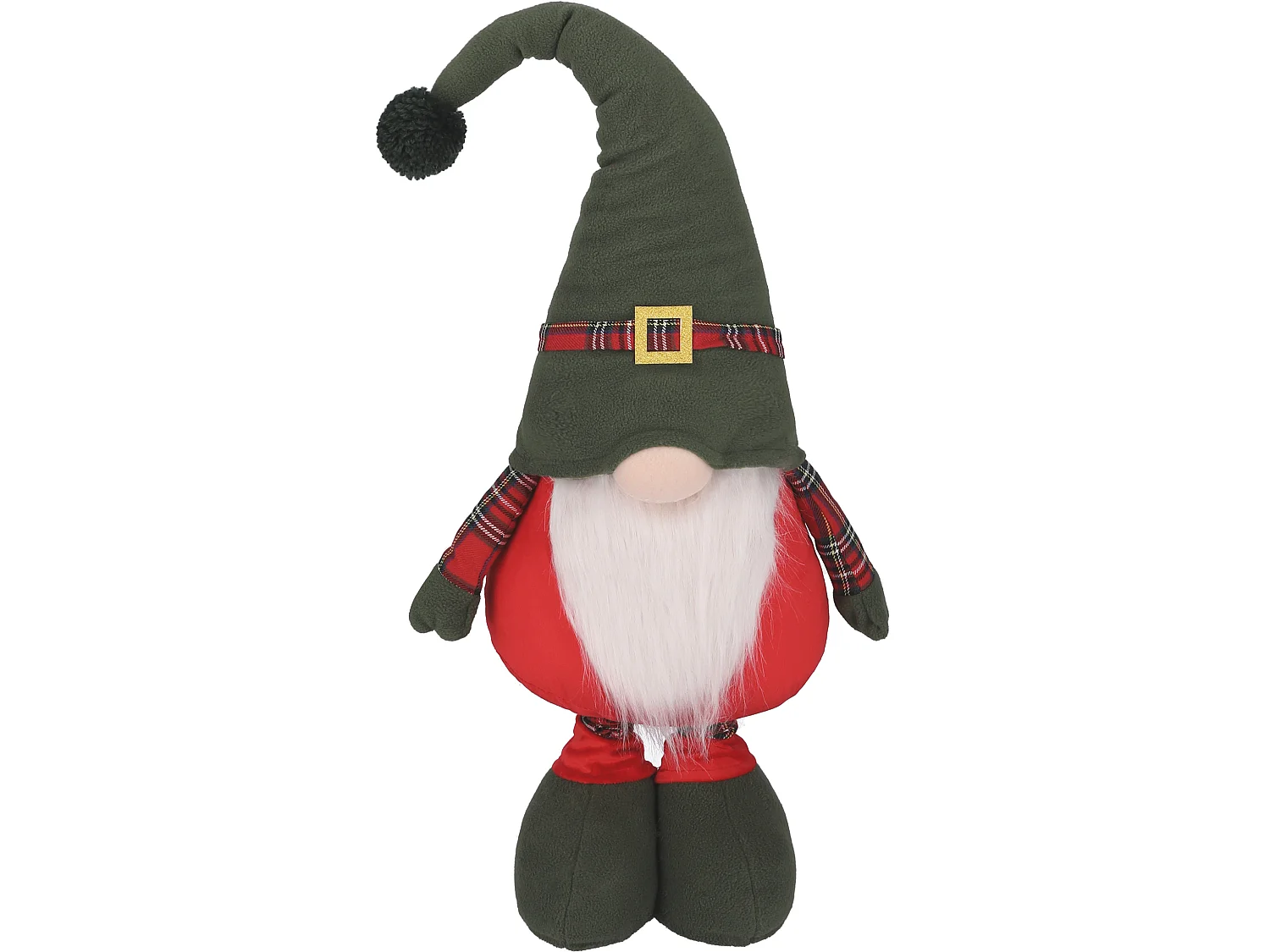 Kerstkabouter decoratief vilt rood 80-125x25 cm