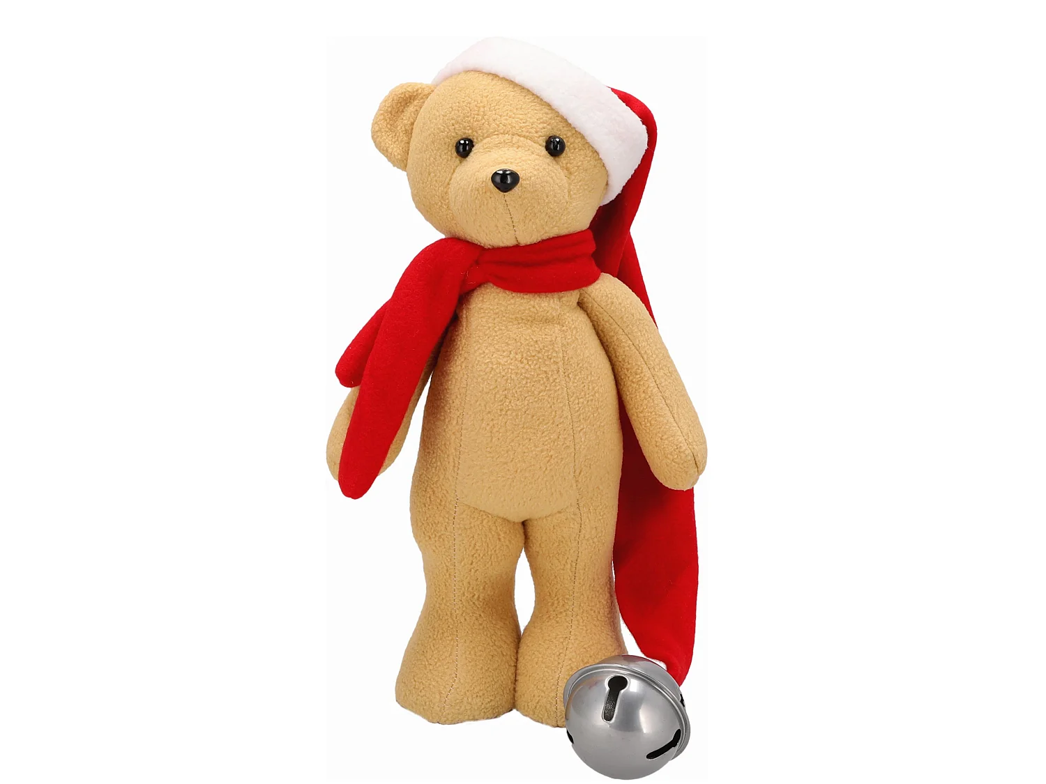 Décoration de Noël lutin en peluche rouge 33x20 cm A-997370