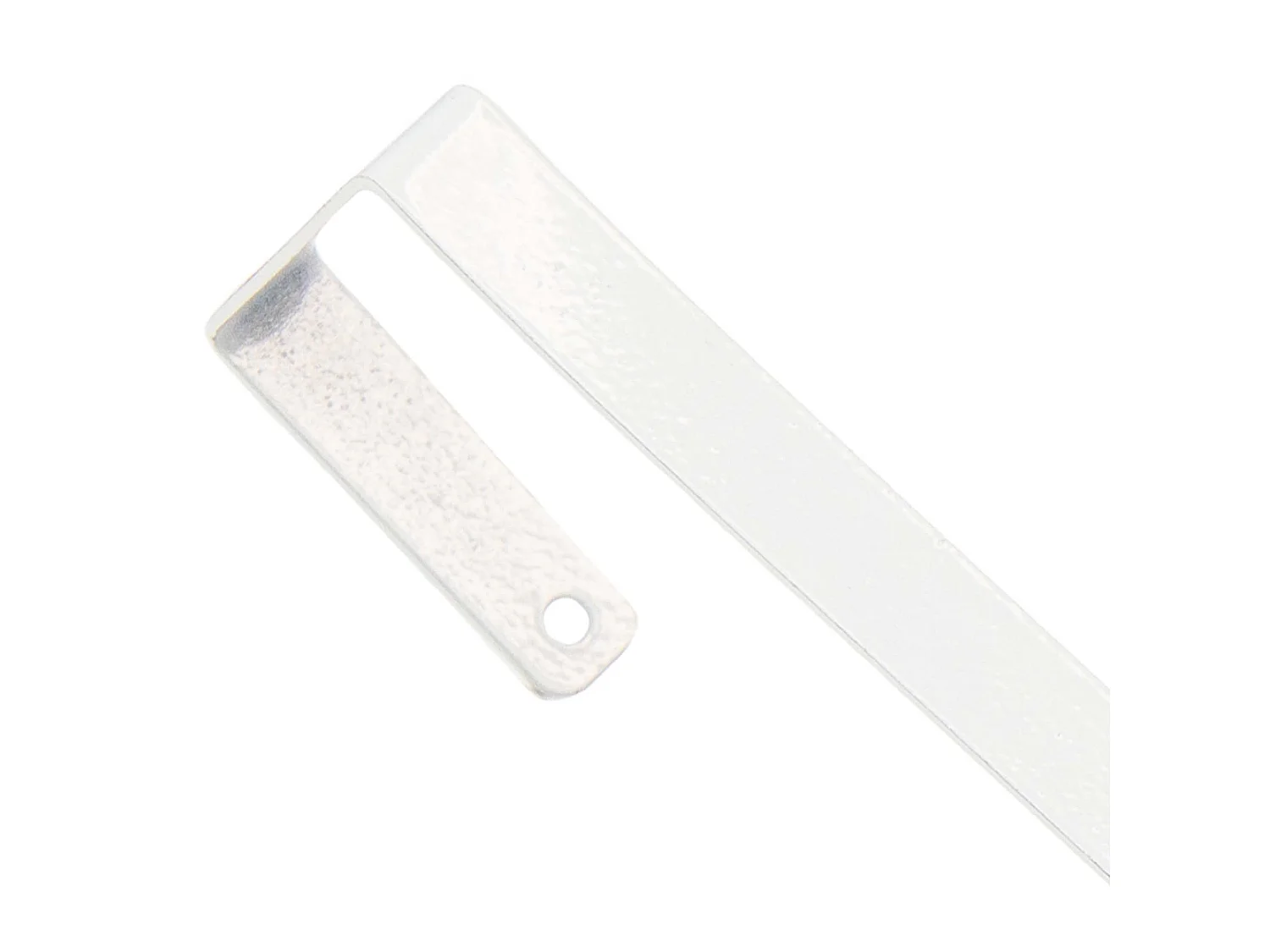 Crochet de porte pour couronne décorative en métal blanc avec pommes de pin 37,5 cm