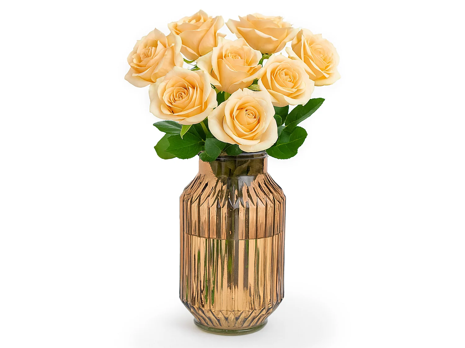 Vaso decorativo in vetro cilindro alto trasparente 23,5 cm