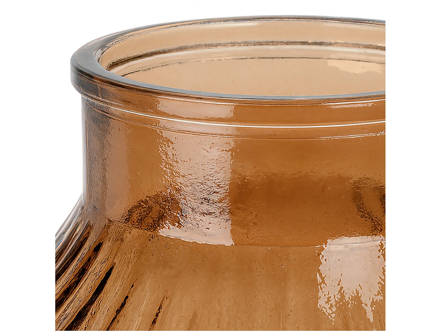 Vaso decorativo in vetro cilindro alto trasparente 23,5 cm