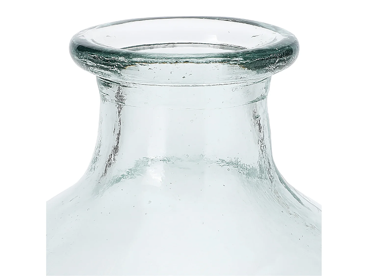 Decoratieve glazen vaas, transparant, 30 cm