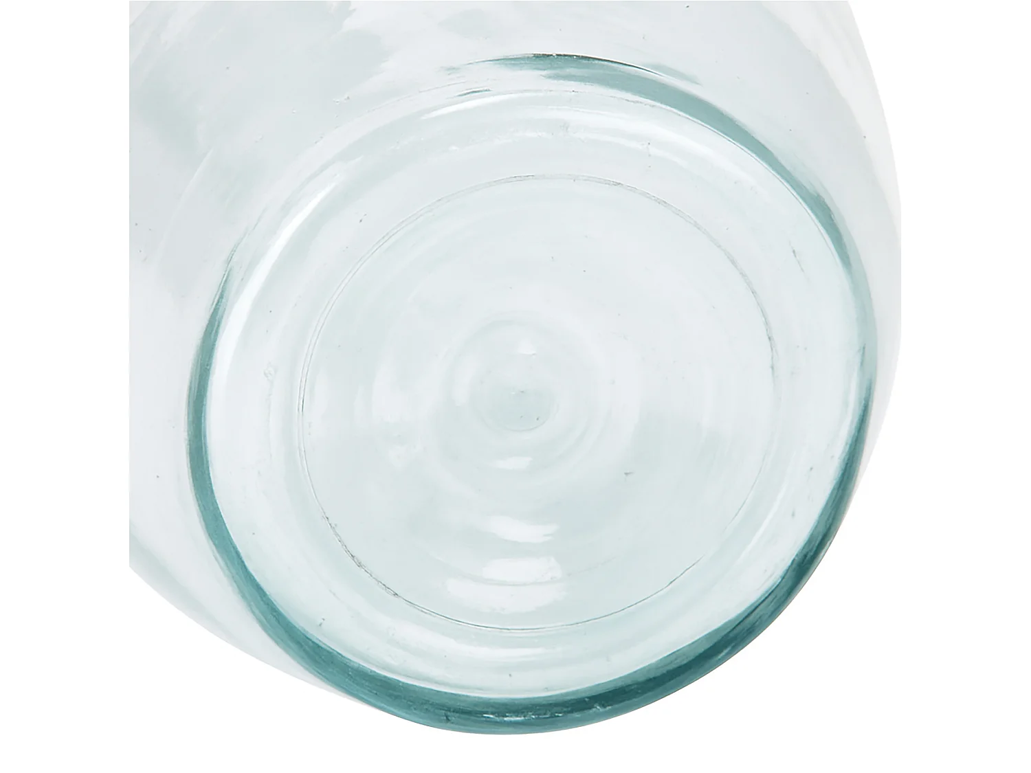 Decoratieve glazen vaas, transparant, 30 cm