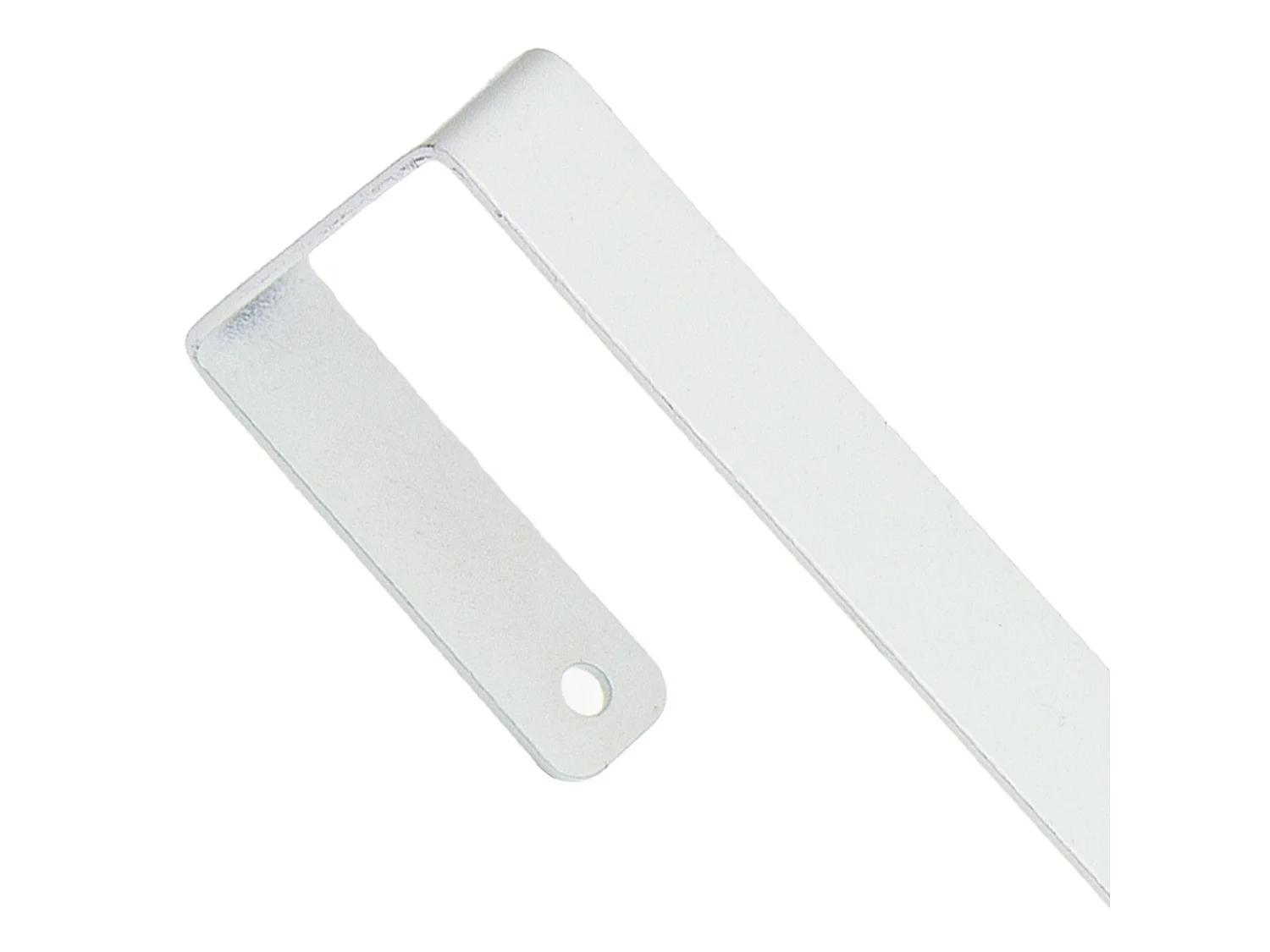 Crochet de porte pour couronne décorative en métal blanc avec nœud 37,5 cm x 1,5 cm