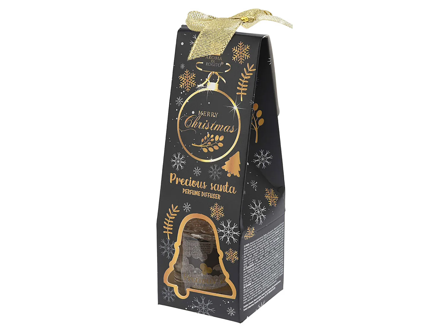 Geurdiffuser kerstgeur sandelhout 50 ml zwart dzwonek
