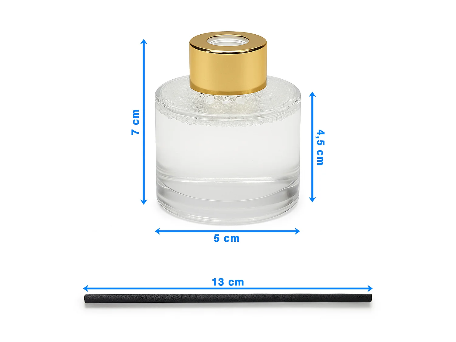 Geurdiffuser met stokjes chocolade geur karton zwart 50 ml