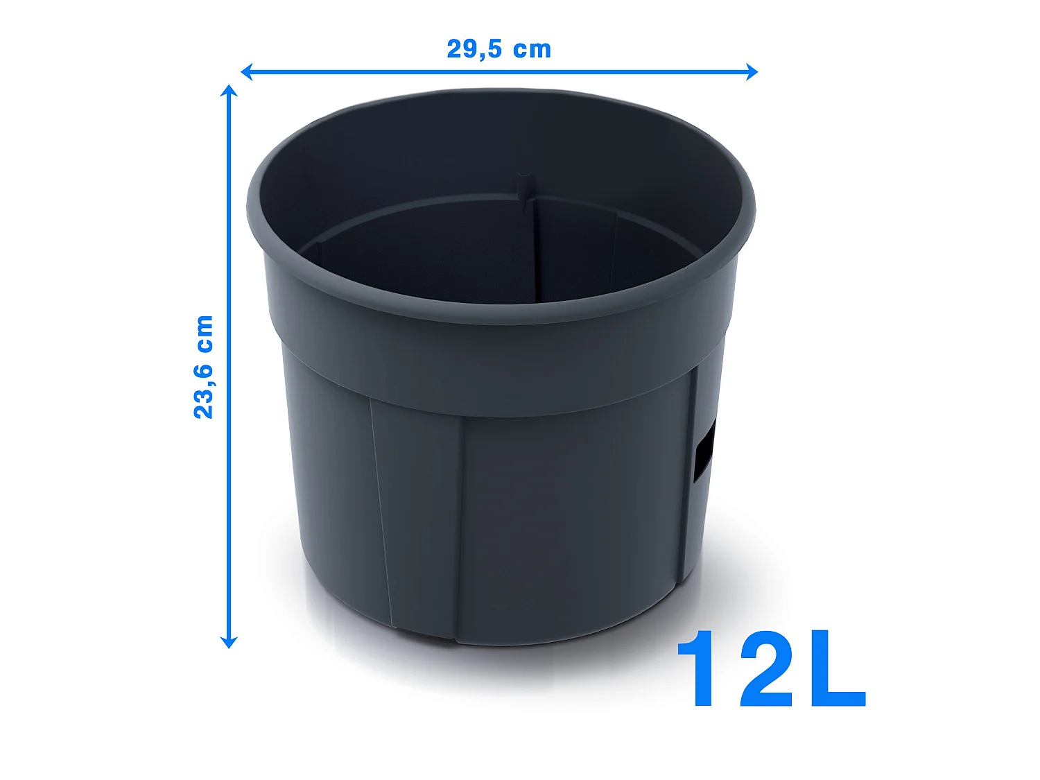 Pot de culture de pommes de terre avec insert amovible en plastique vert 29,5 cm