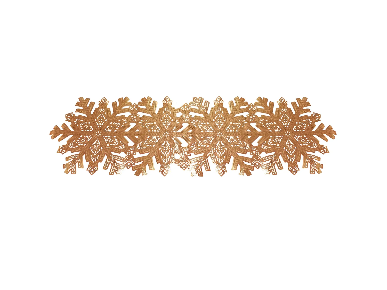 Runner da tavola natalizio in plastica rame 90x35 cm