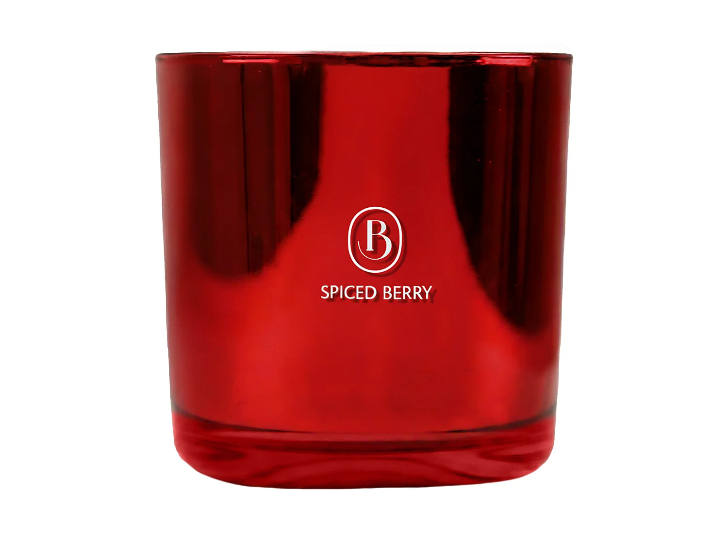 Bougie décorative de Noël parfumée en verre rouge 15x15 cm