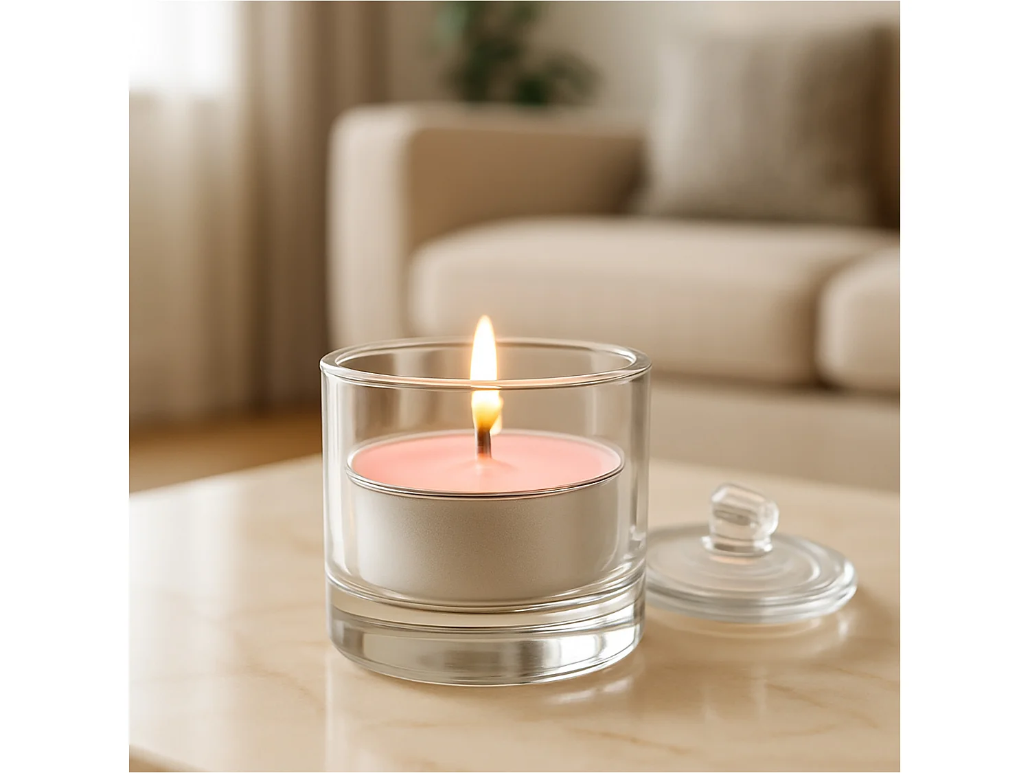 Bougies parfumées tealight en paraffine Rose & Oud Wood roses 10 pcs 120 g