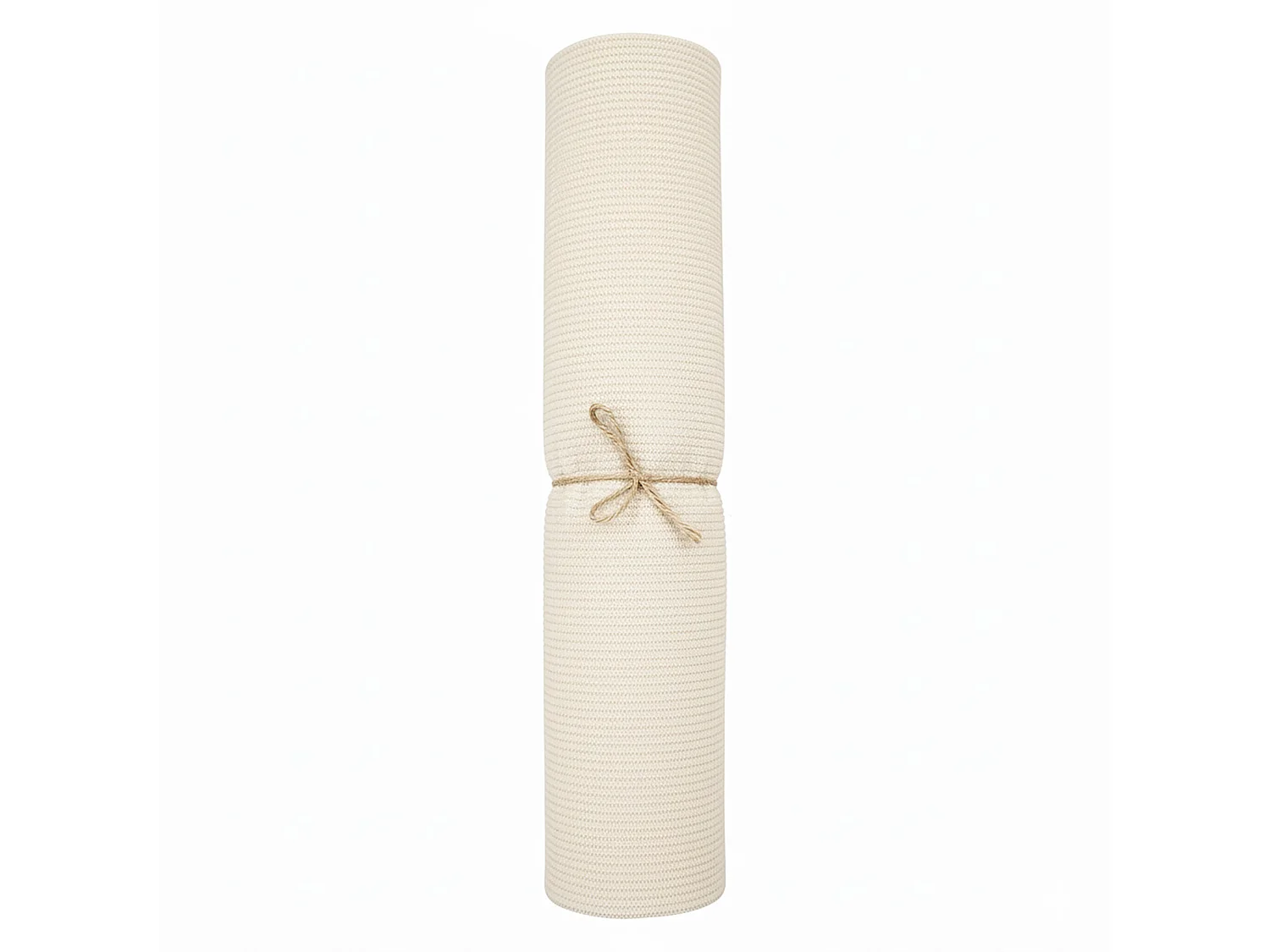 Chemin de table de Noël décoratif en polyester beige 200x28 cm
