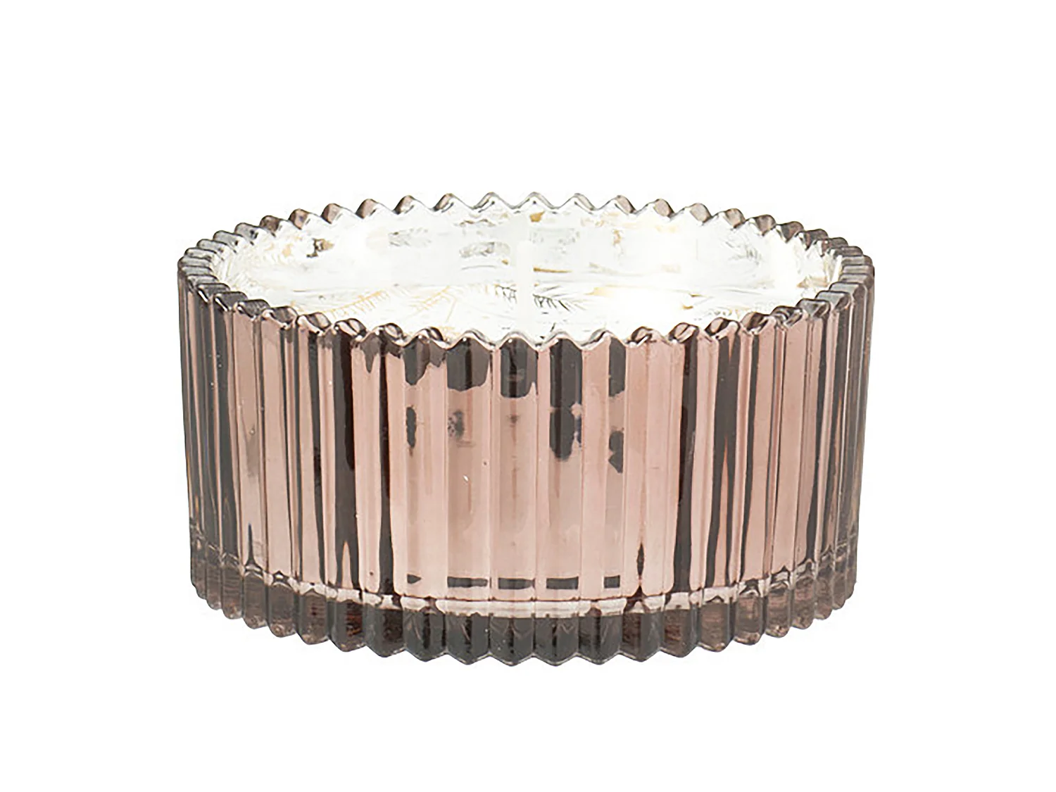 Bougie décorative en verre parfumée mocca 10x5 cm