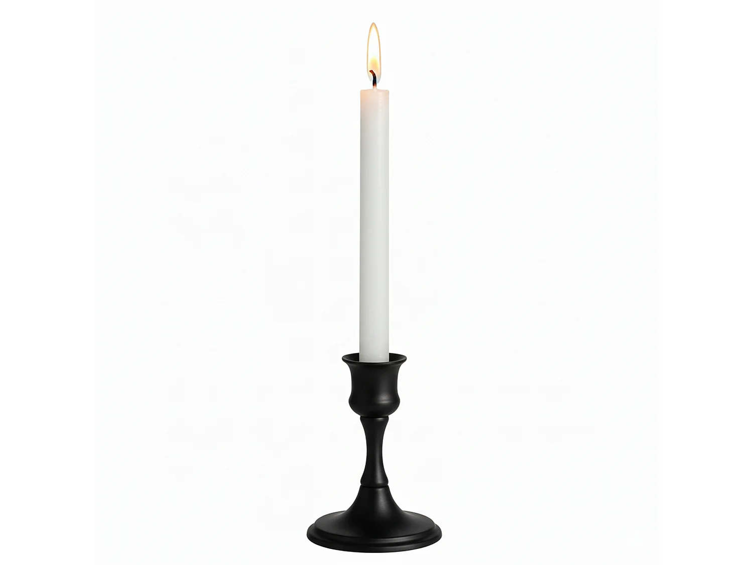 Bougies traditionnelles droites de Noël en cire blanche 2 pièces 25,3x2,15 cm