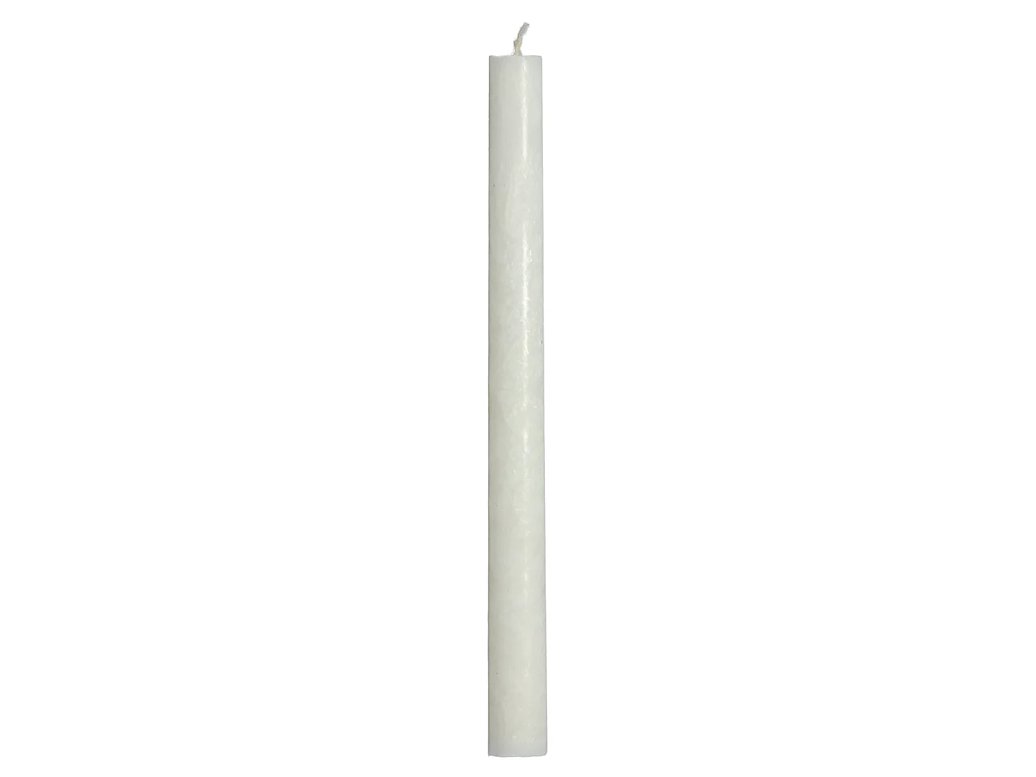 Bougies traditionnelles droites de Noël en cire blanche 2 pièces 25,3x2,15 cm