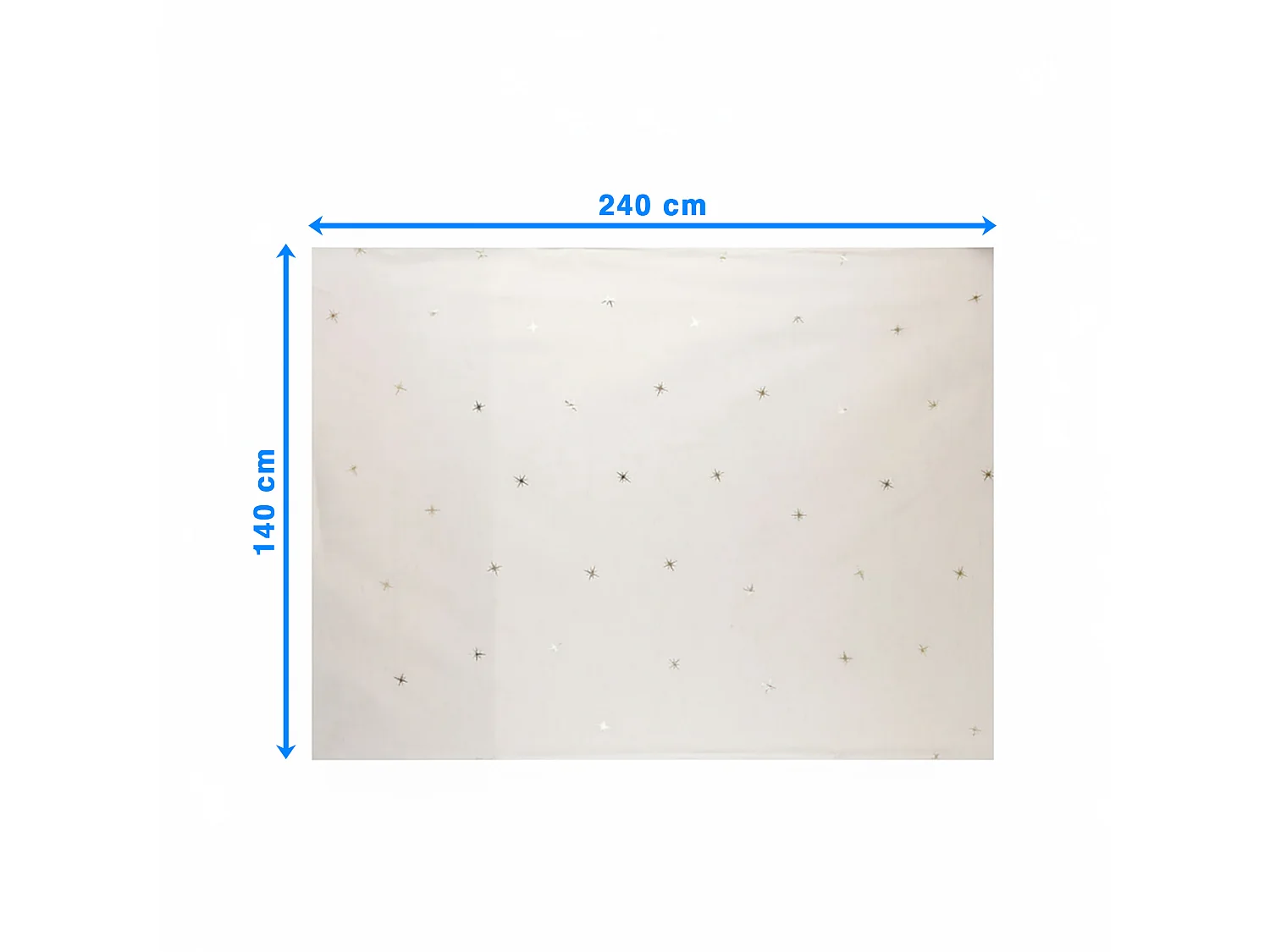 Tovaglia natalizia antimacchia in misto tessuto oro 140x240 cm
