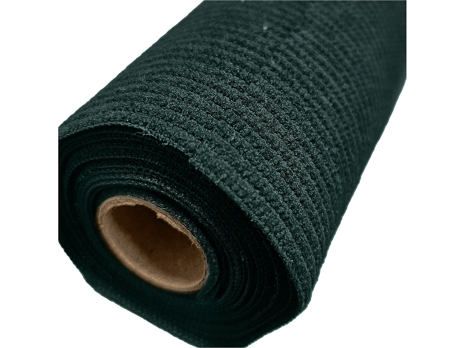 Chemin de table de Noël rayé en polyester vert 200x28 cm