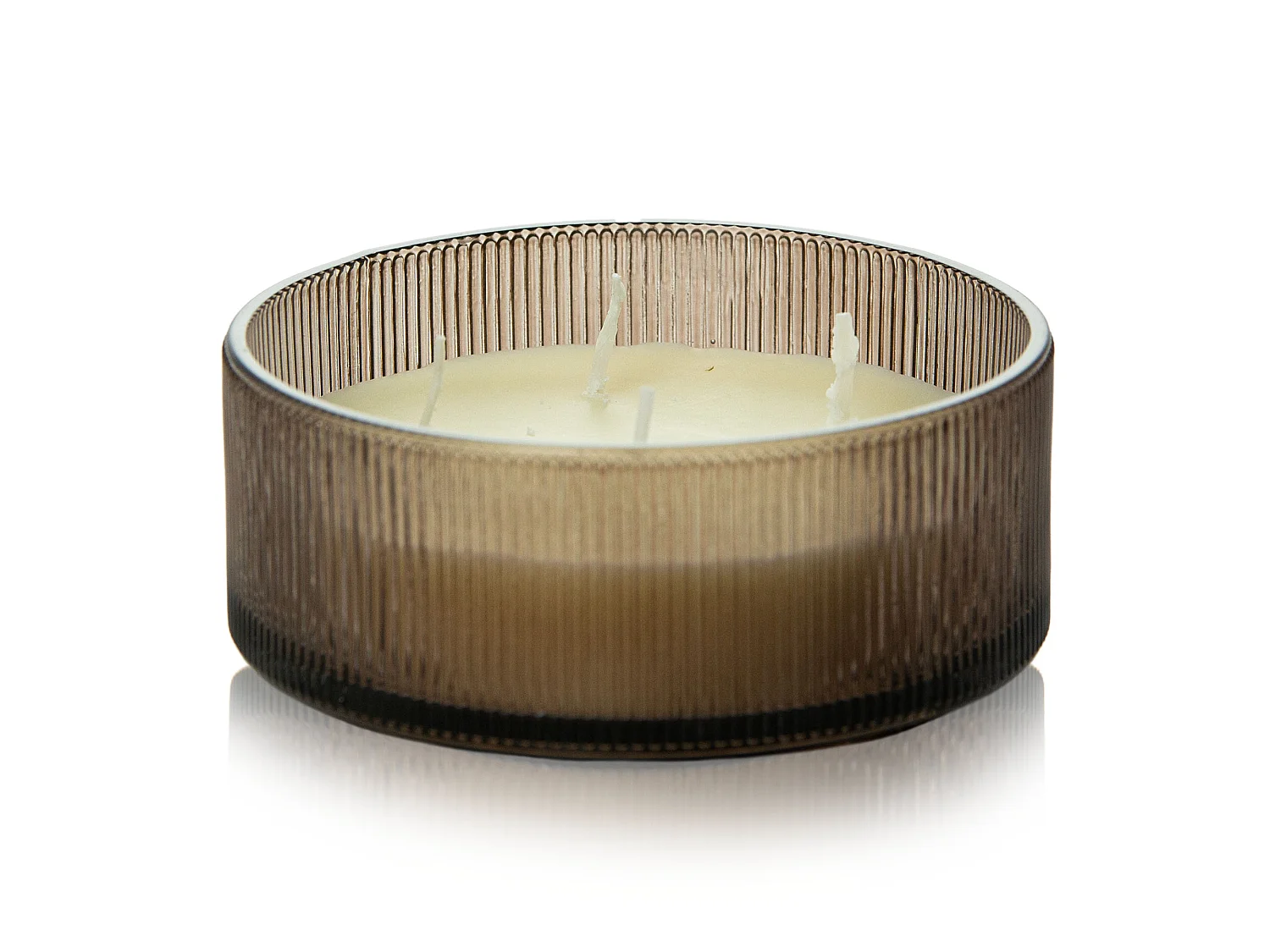Bougie parfumée festive en verre Ebony Agarwood 13 cm ronde décorative