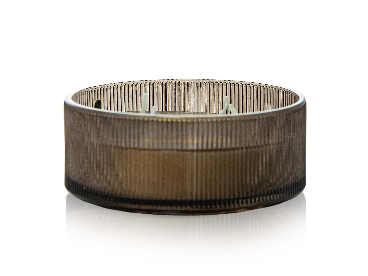 Bougie parfumée festive en verre Ebony Agarwood 13 cm ronde décorative
