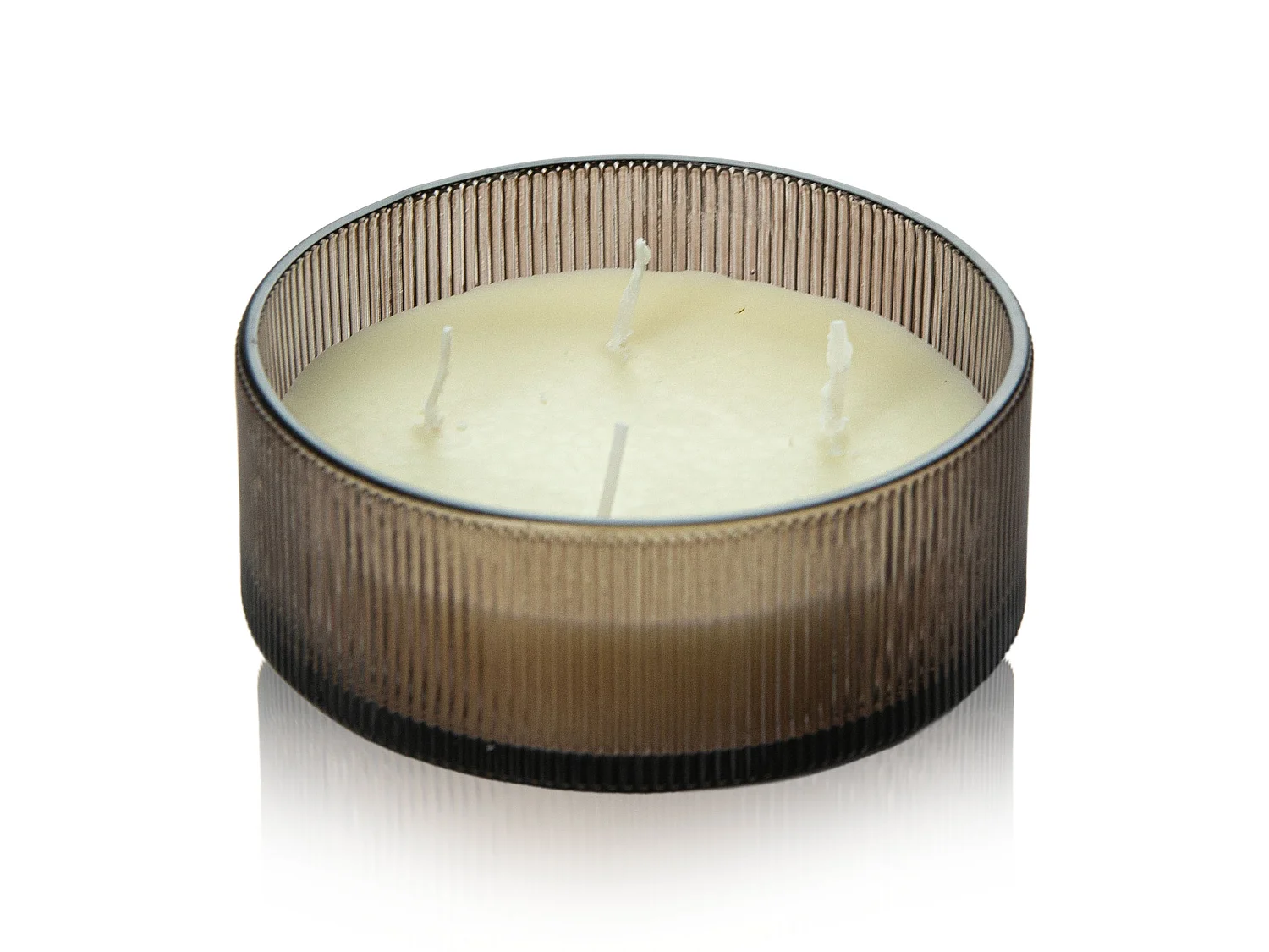 Bougie parfumée festive en verre Ebony Agarwood 13 cm ronde décorative