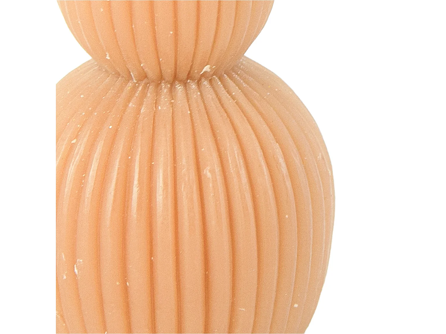 Bougie décorative de Pâques lapin sur œuf cire pêche 12,5x6 cm