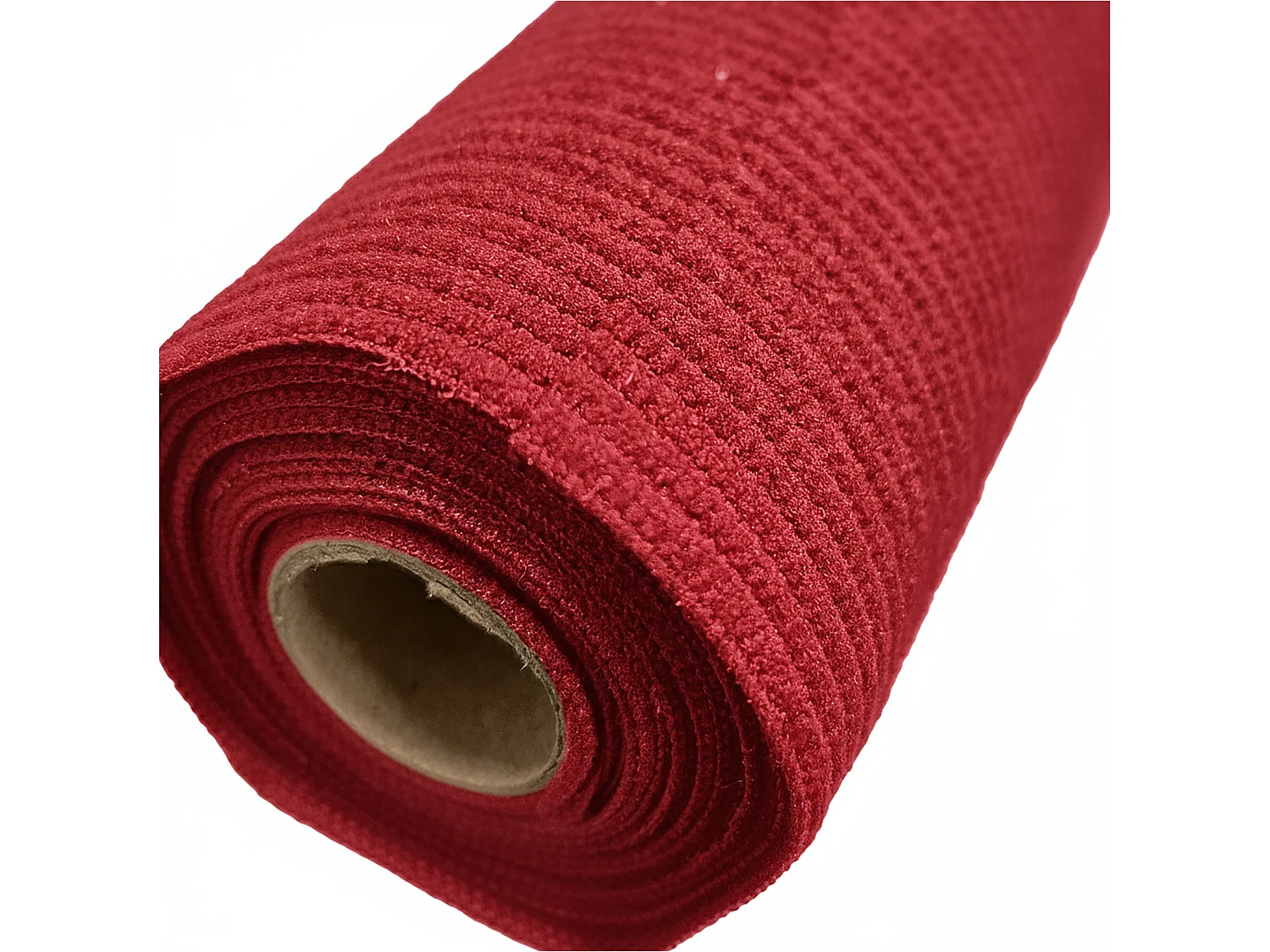 Chemin de table de Noël décoratif polyester rouge 200x28 cm