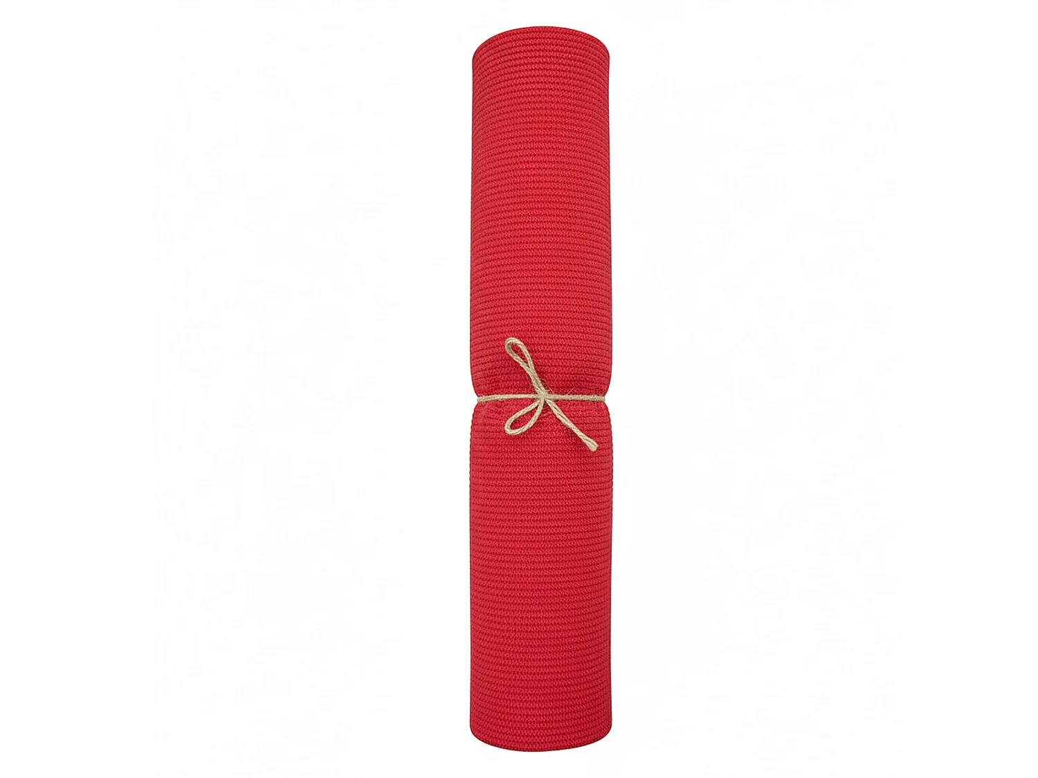 Chemin de table de Noël décoratif polyester rouge 200x28 cm