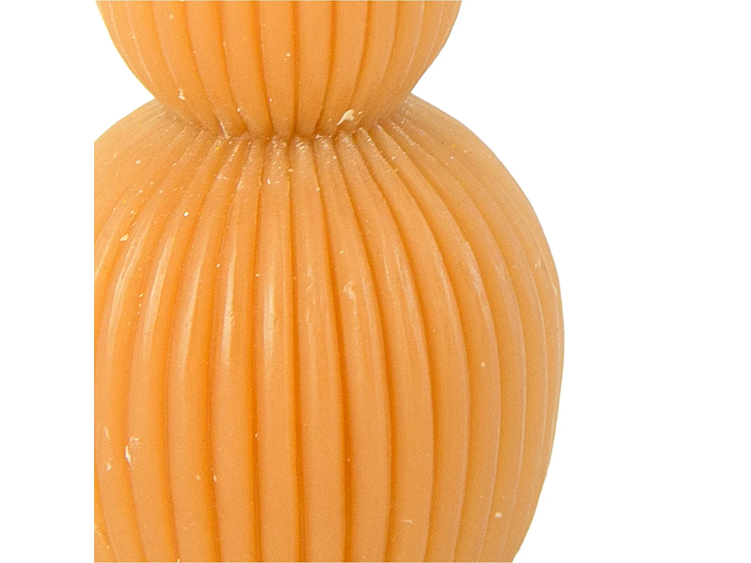 Bougie décorative de Pâques lapin sur œuf cire caramel 12,5x6 cm