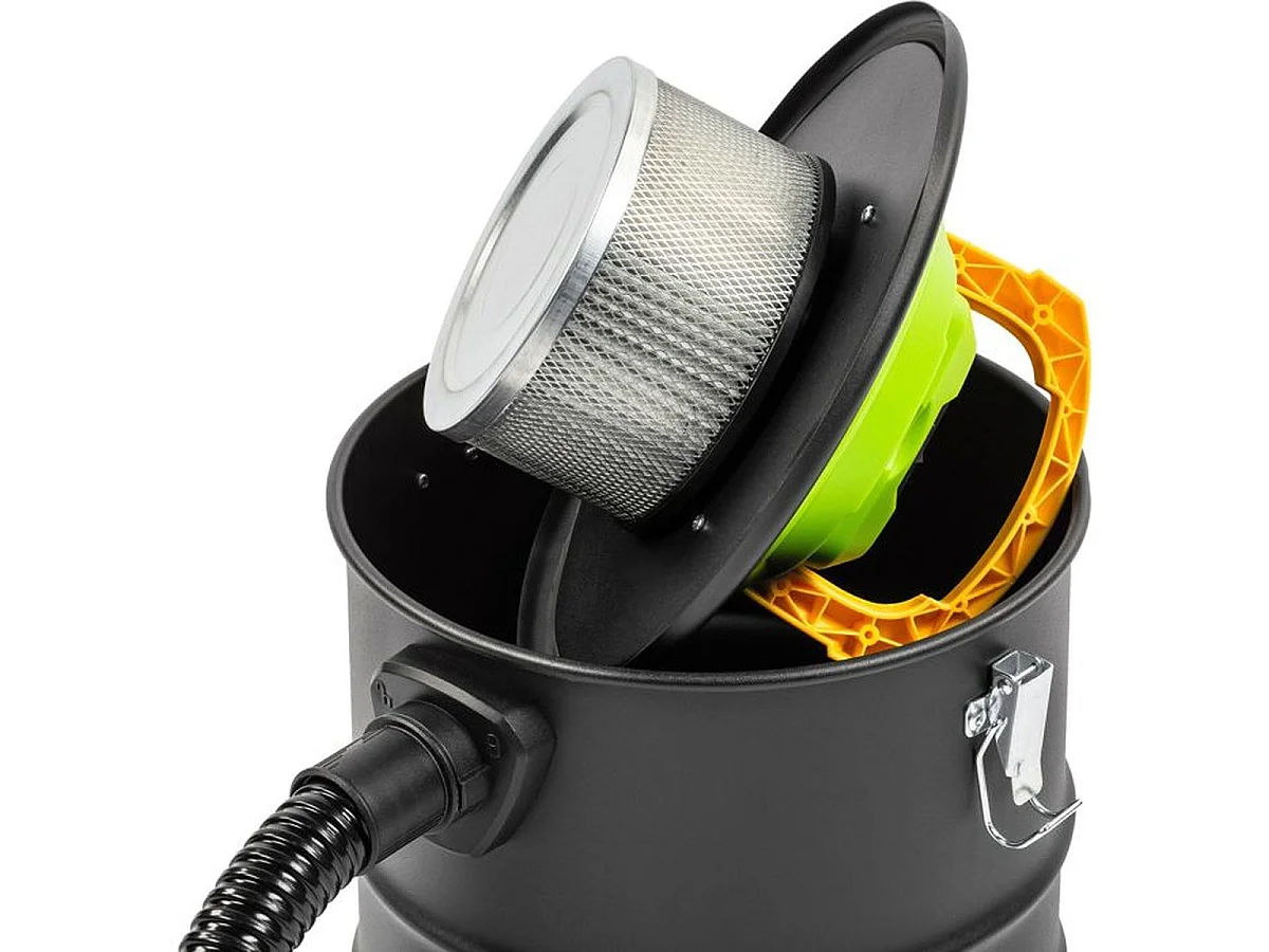 Aspirateur à cendres sans fil FIELDMANN FDU 70705-0 20 V 18 L filtre HEPA noir