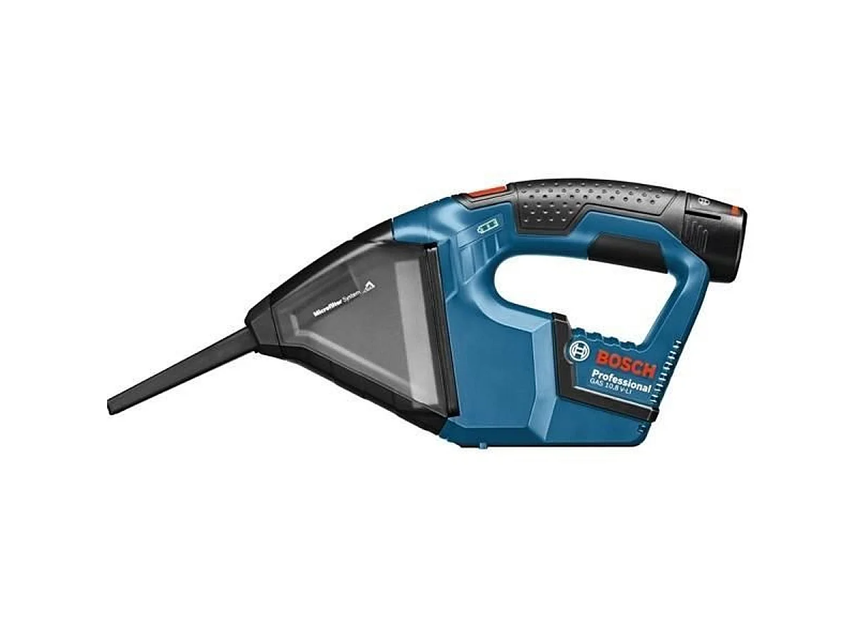 Aspirateur à main sans fil Bosch Professional GAS 12V avec 2 batteries 3,0Ah et L-BOXX - 06019E3003