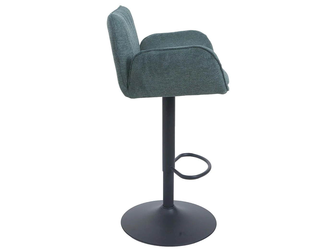Tabouret de bar MCW-M67,  vert, pied noir