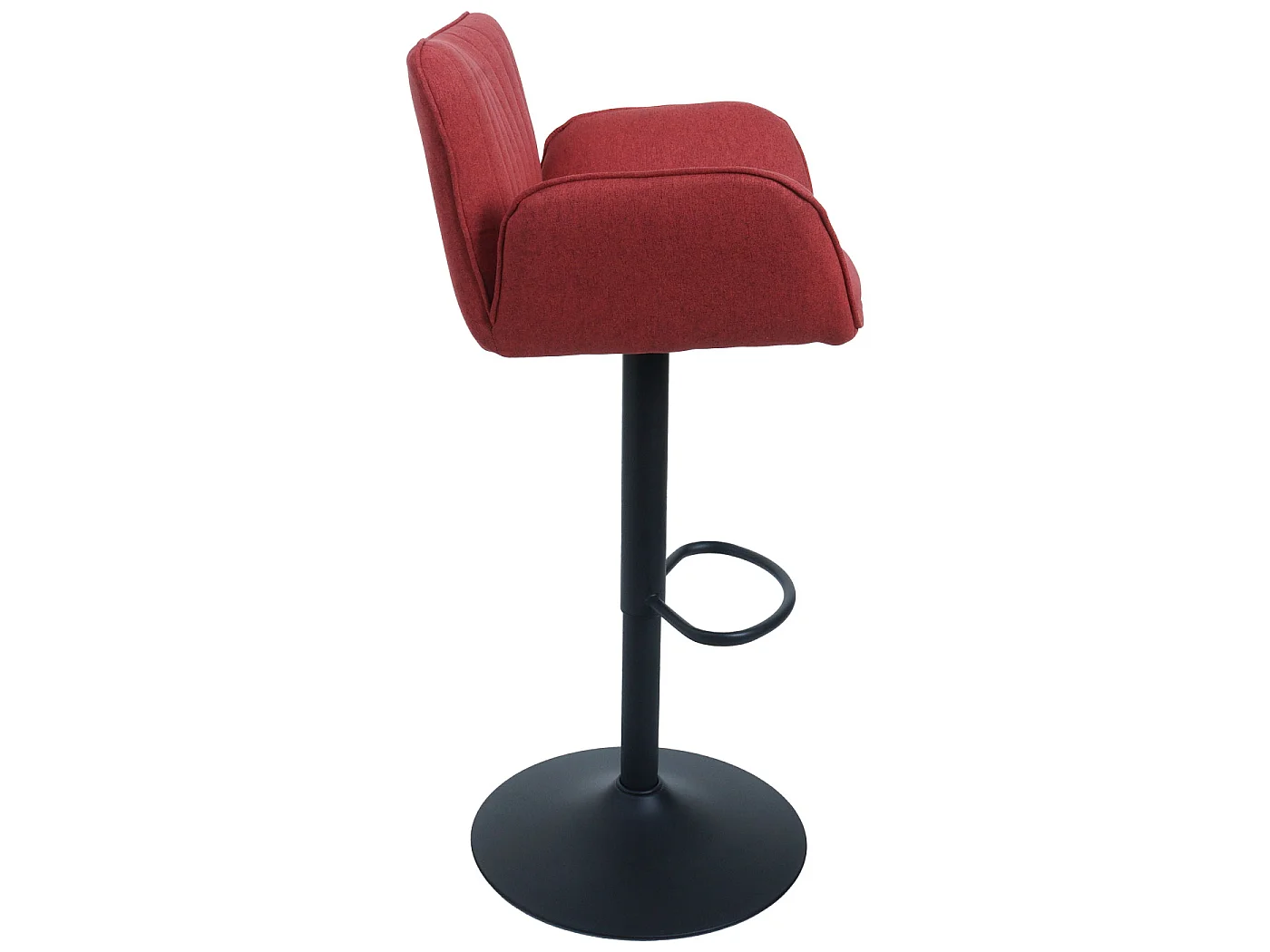 Tabourets de bar MCW-M67 (lot de 2),  pied rouge, pied noir