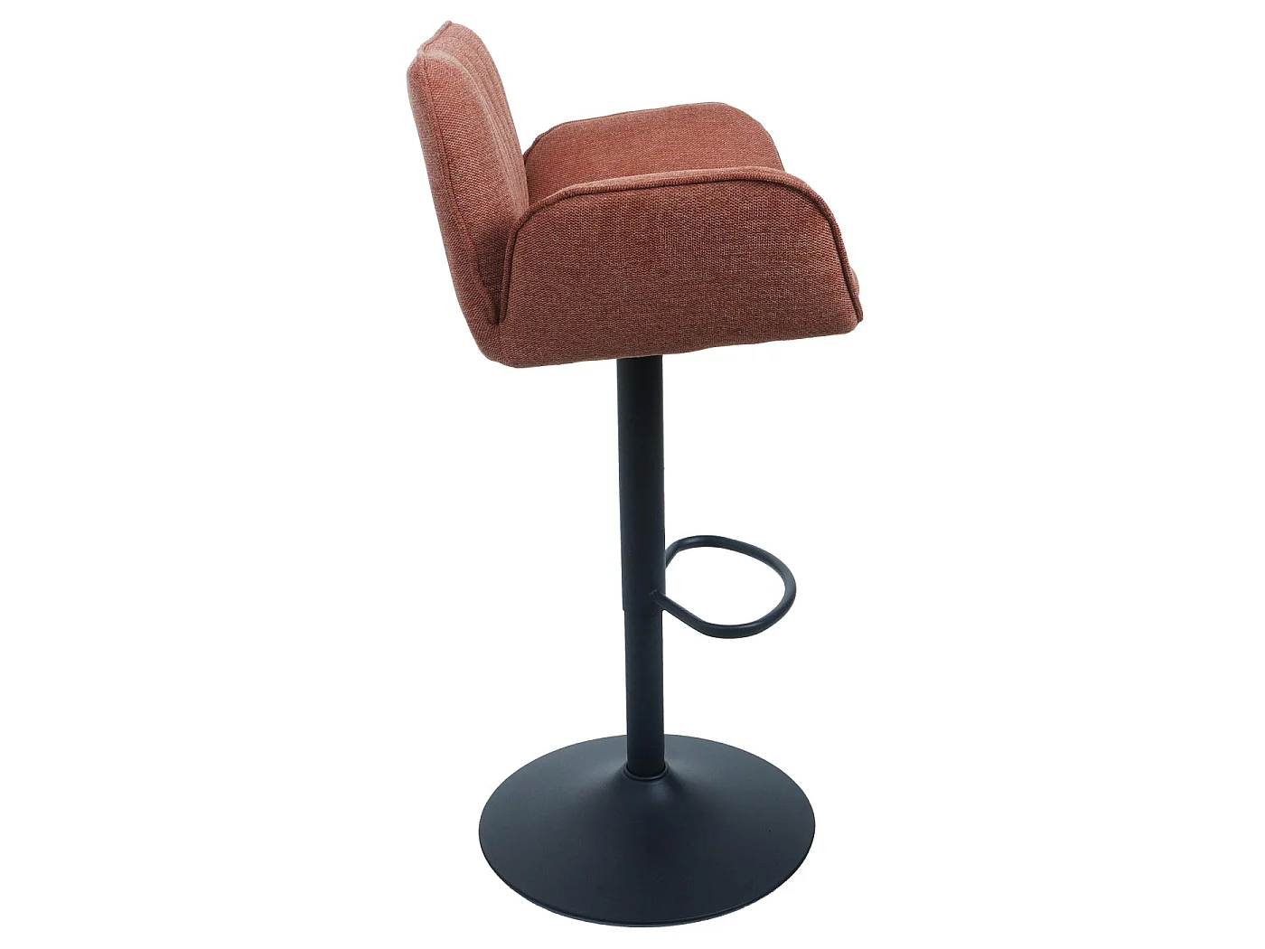 Tabouret de bar MCW-M67,  pied terracotta, pied noir