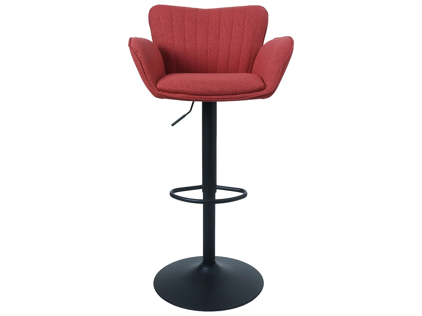 Bar stool MCW-M67,  red base, black