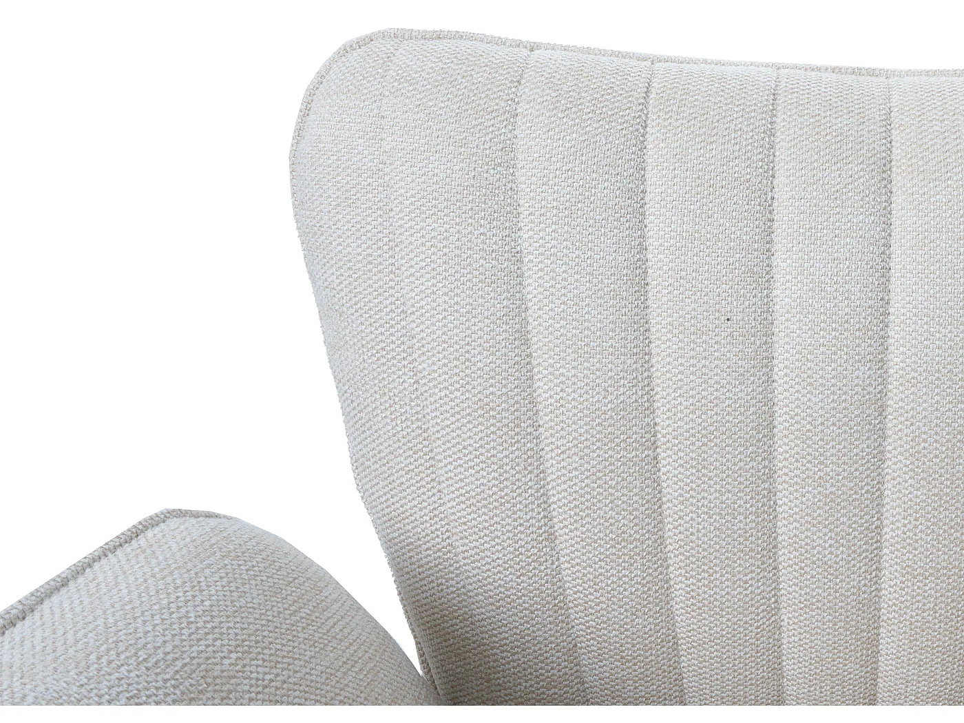 Tabouret de bar MCW-M67,  pied crème, pied noir