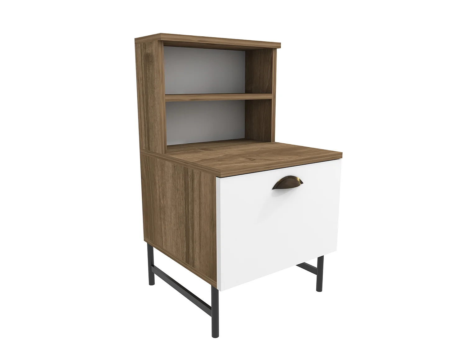 Table de nuit, chifonnier avec armoire, table de chevet - Set de 2