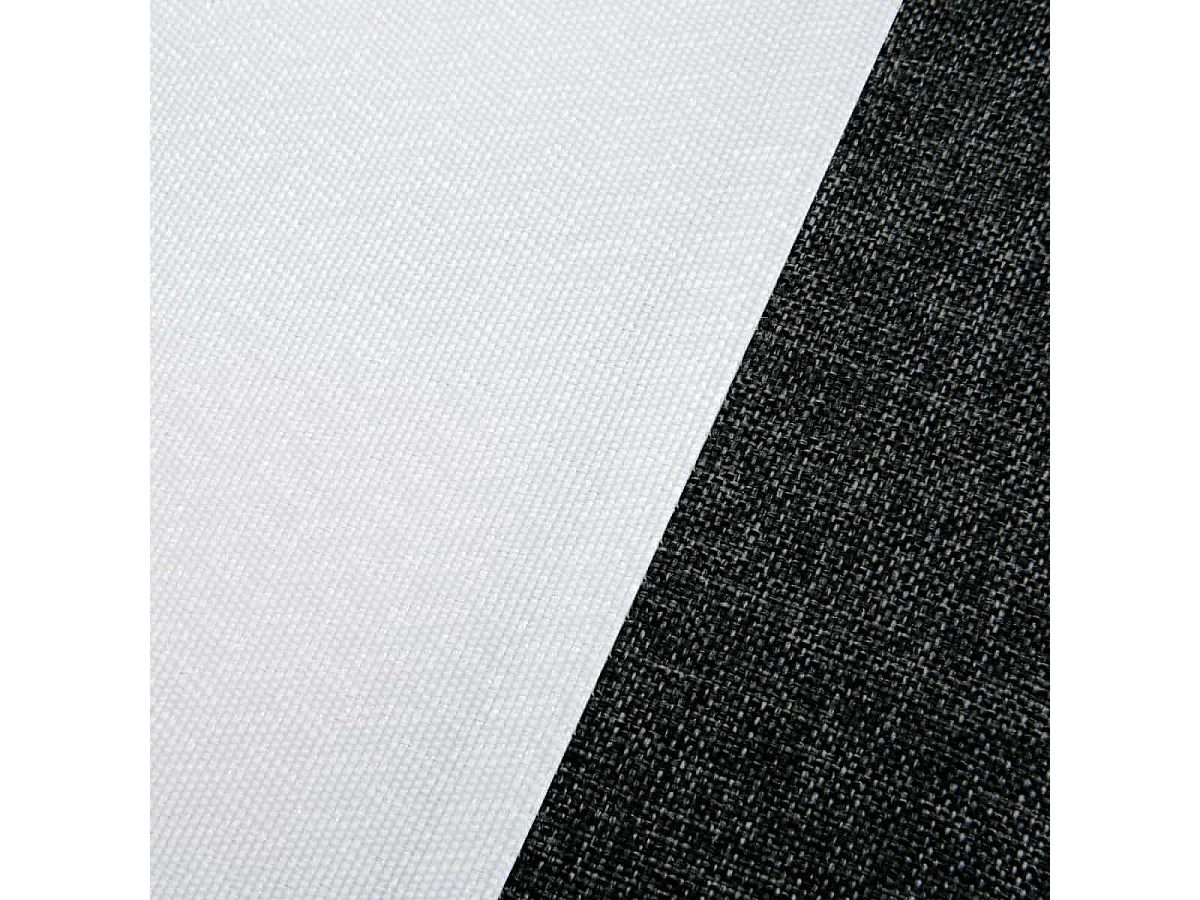 Sommier tapissier Tissu SISAL - Noir - 140x190