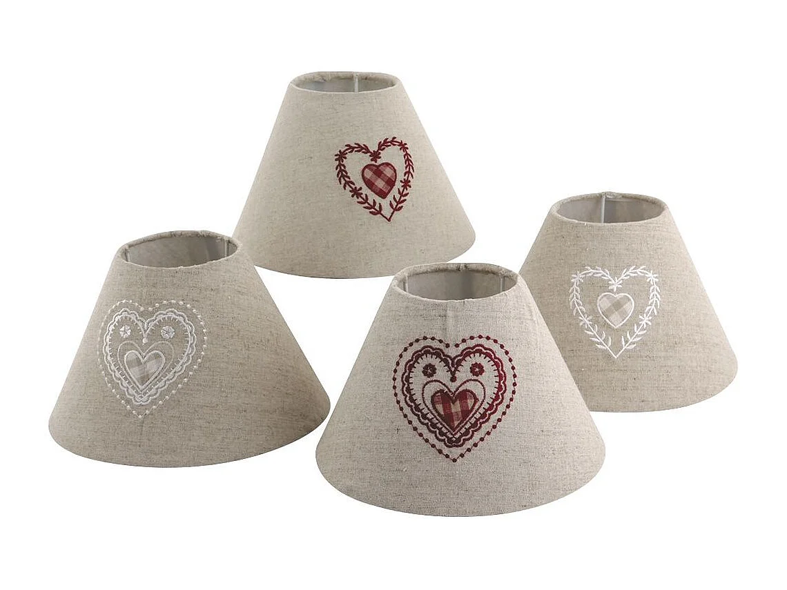 Abat-jour petit coeur rouge