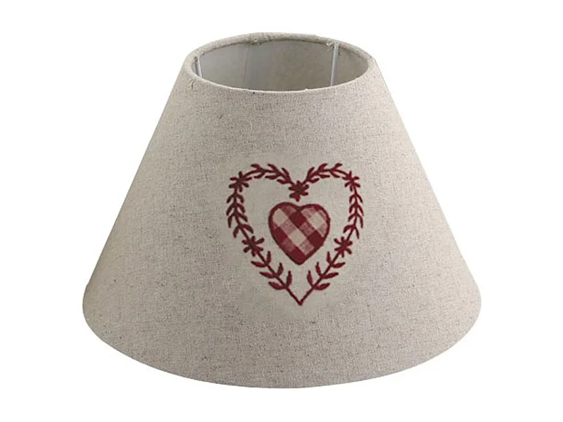 Abat-jour petit coeur rouge