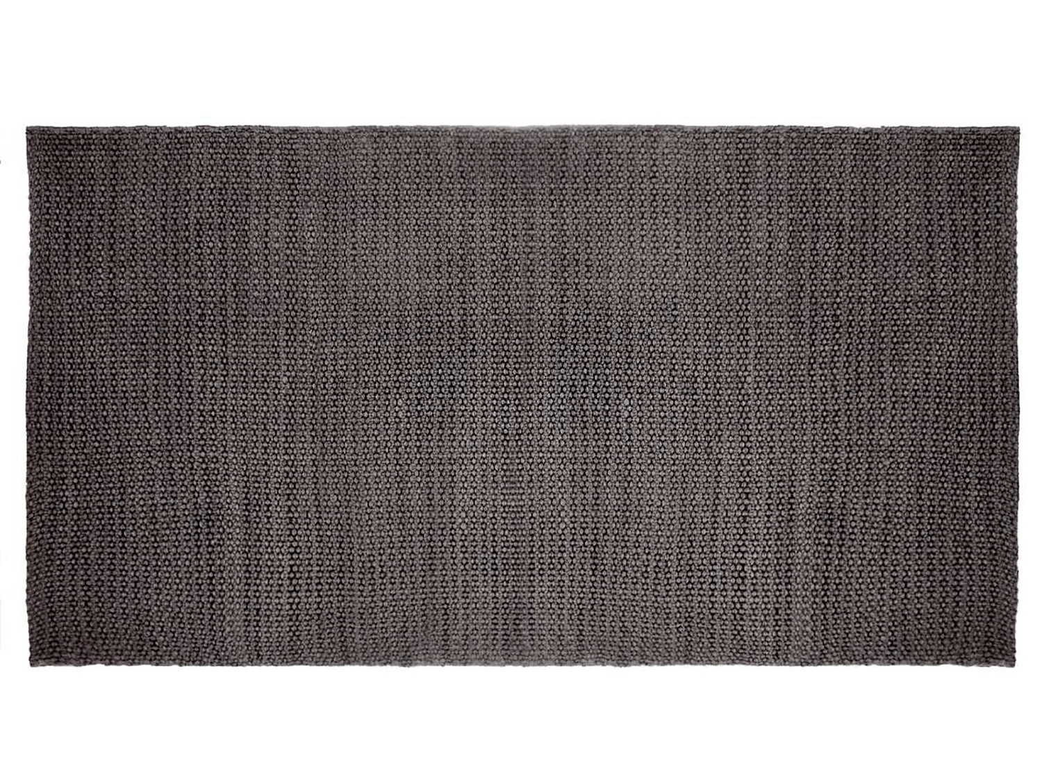 Tapis rectangulaire en coton cloris gris foncé - Dim : L. 140 x l. 70 cm