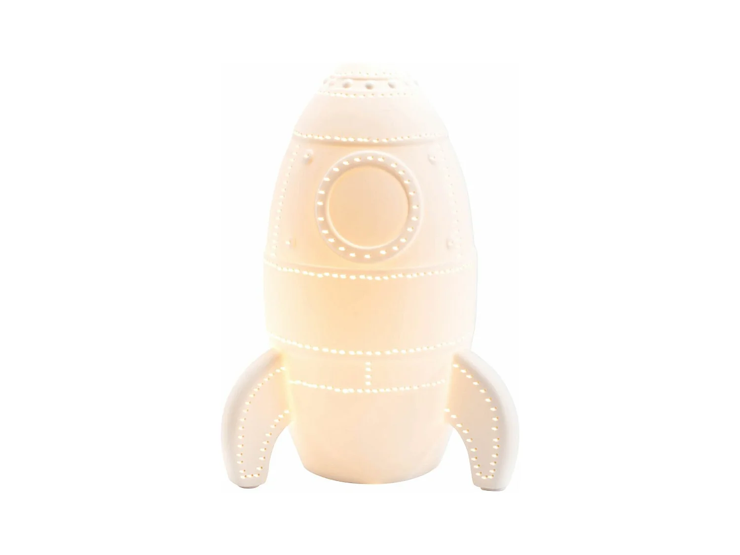 Lampe fusée en porcelaine    - E14_8W_LED