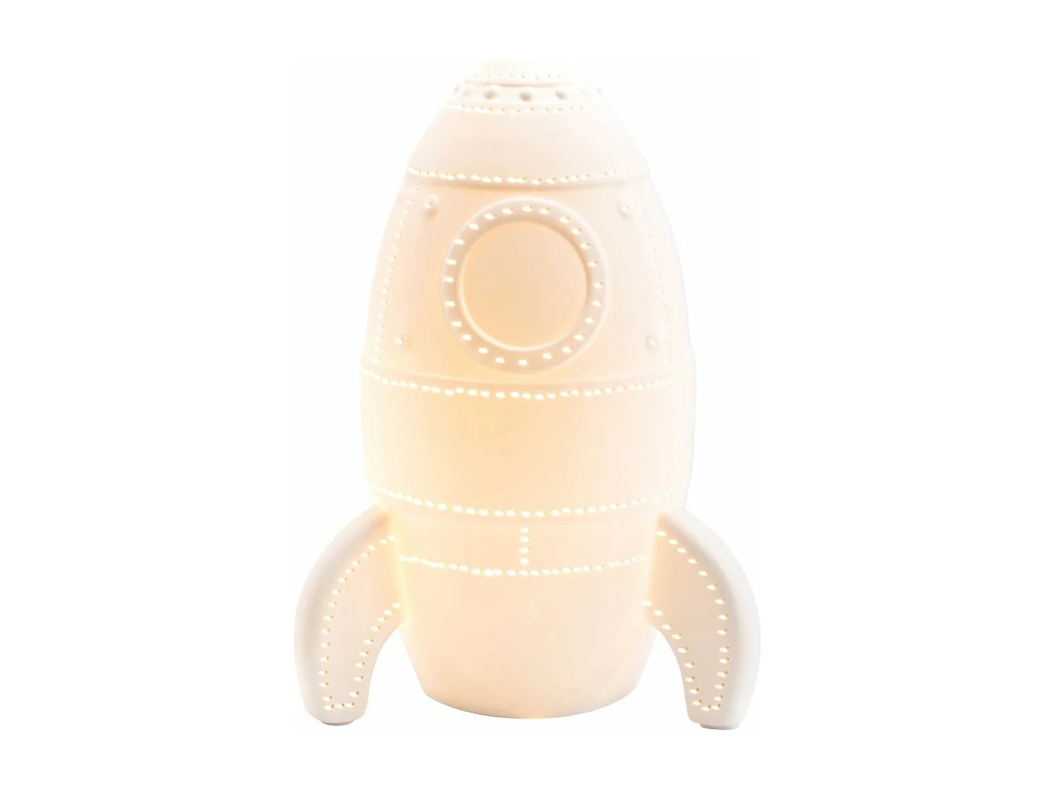 Lampe fusée en porcelaine    - E14_8W_LED