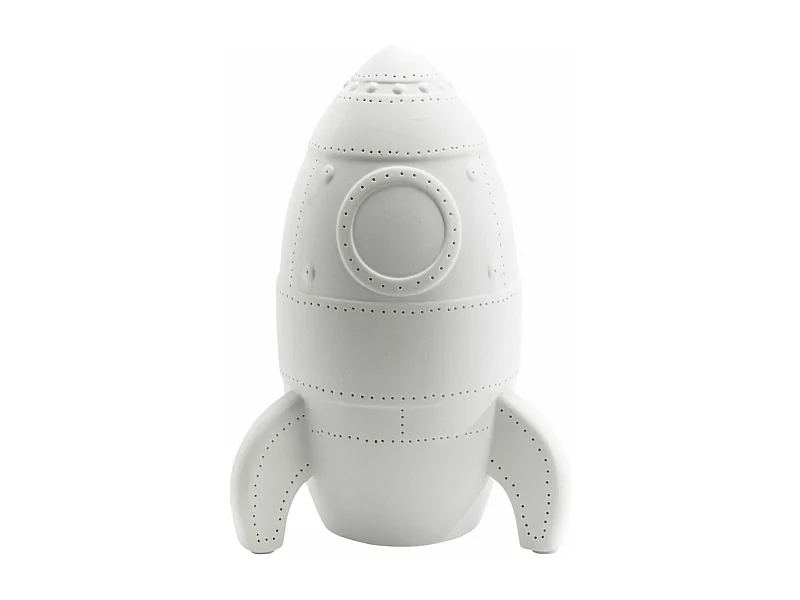 Lampe fusée en porcelaine    - E14_8W_LED