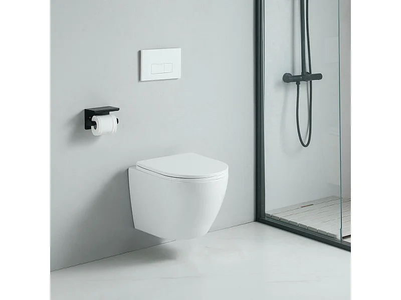 Cuvette WC suspendu CARCEO - sans bride et avec frein de chute