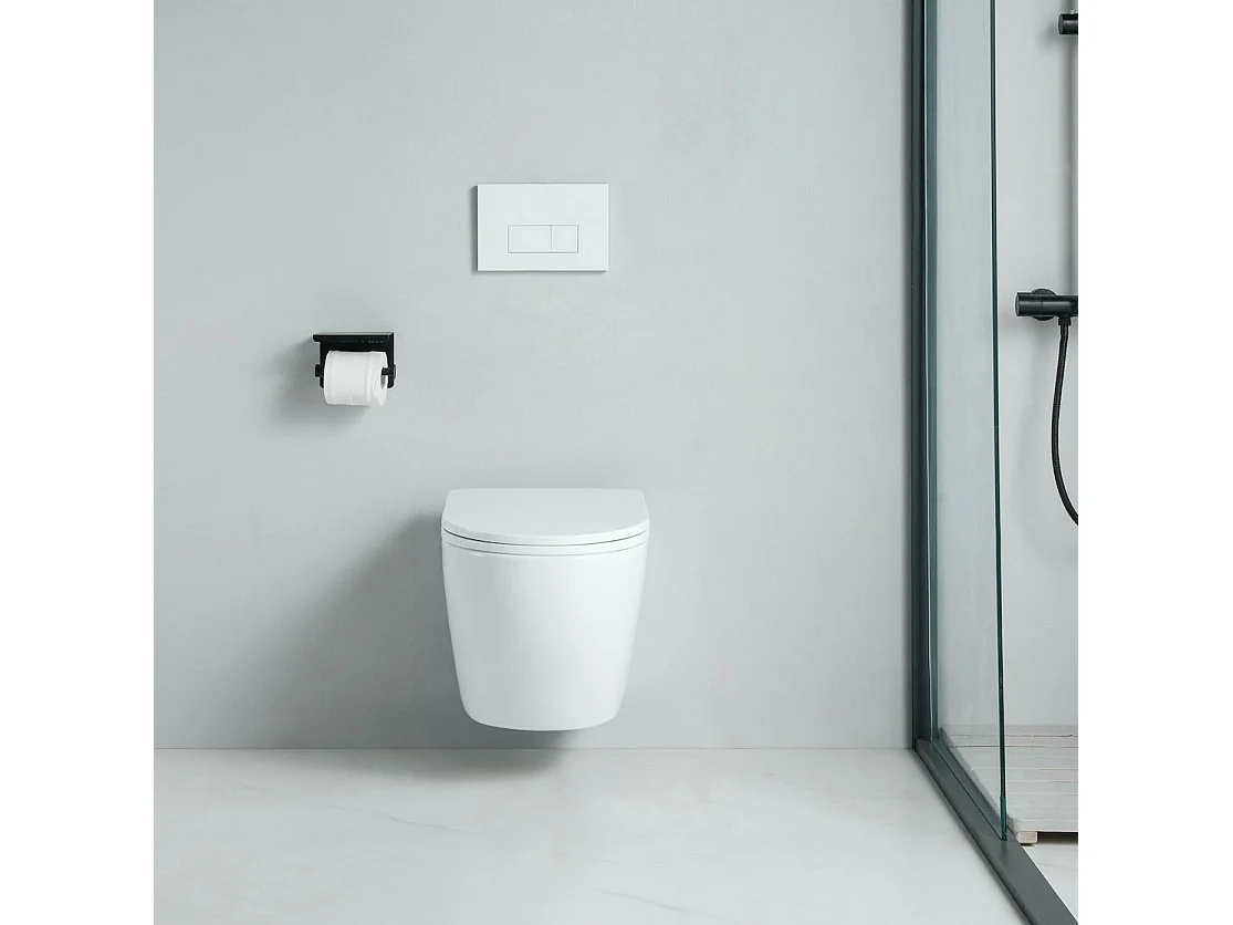 Cuvette WC suspendu CARCEO - sans bride et avec frein de chute