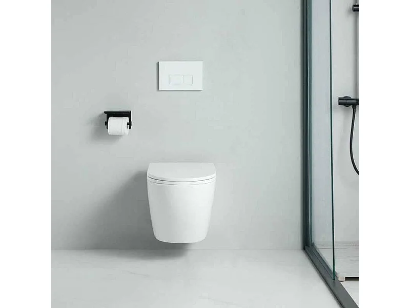 Cuvette WC suspendu CARCEO - sans bride et avec frein de chute
