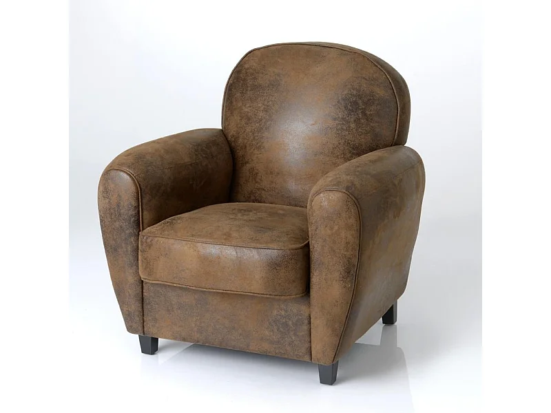 Fauteuil club marron