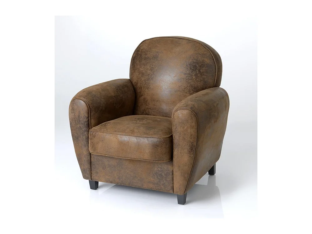 Fauteuil club marron